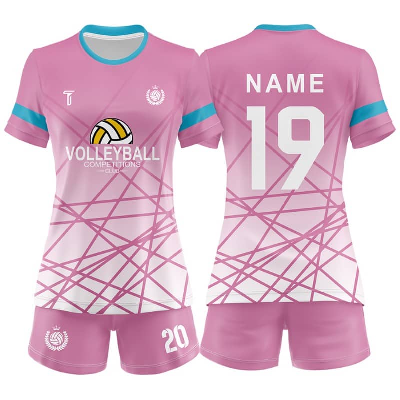 Custom Blur Women's Volleyball Jersey Set
