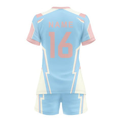 Custom Sapphire Women's Volleyball Jersey Set