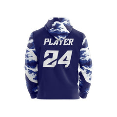 Custom Waves Loose Fit Zipper Cardigan Hoodie Sweatshirt