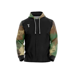 Custom Army Loose Fit Zipper Cardigan Hoodie Sweatshirt