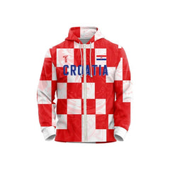 Custom Checkerboard Tiger Loose Fit Zipper Cardigan Hoodie Sweatshirt