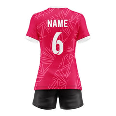 Custom Rose Radial Women's Volleyball Jersey Set