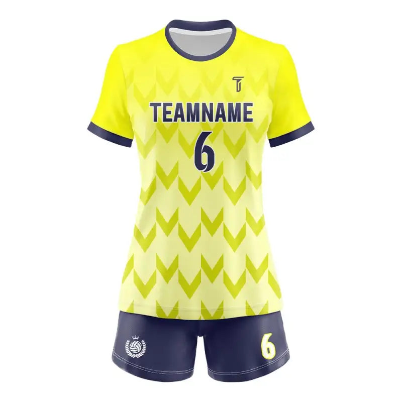 Custom Arrow Gradient Women's Volleyball Jersey Set